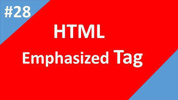Emphasized Text in Html | Part - 28 |  Html Tutorial | Tech Talk Tricks