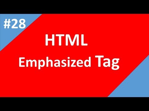 Emphasized Text in Html | Part - 28 |  Html Tutorial | Tech Talk Tricks