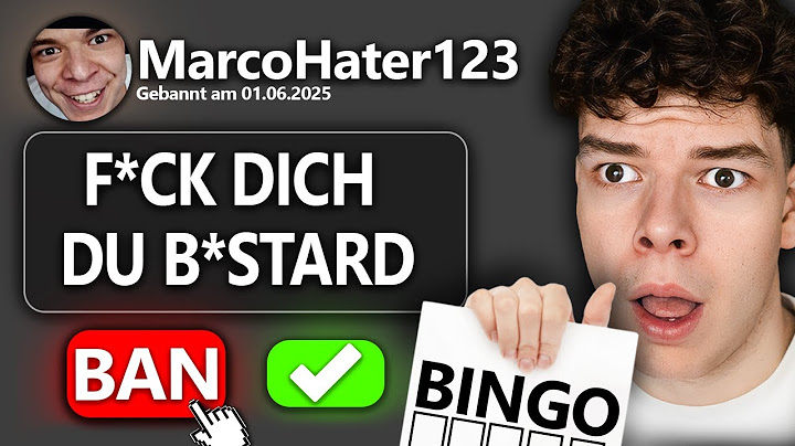 Entbannungsanträge, aber Ich mache ein Bingo...