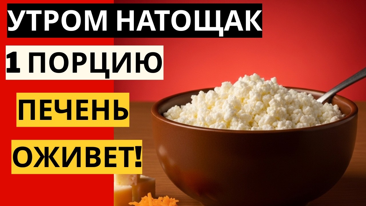 Печень ОЧИСТИТСЯ от жира! Почему в СССР творог ели только ТАК? Забытый метод Певзнера.