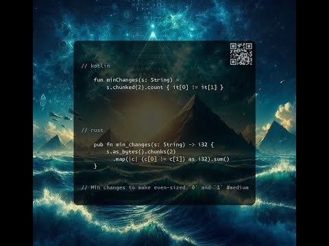 # 05.11.2024 [2914. Minimum Number of Changes to Make Binary String Beautiful]