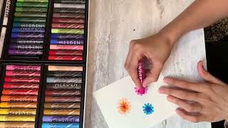 Oil Pastel Art for Beginners | Easy Step by Step Drawing / Making Cards