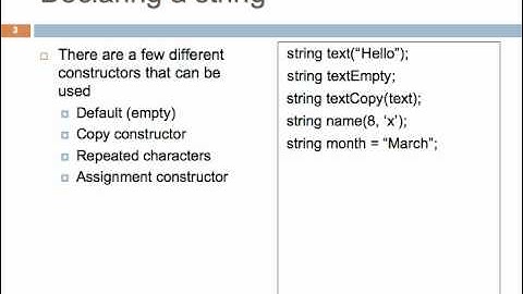 C++ String Class