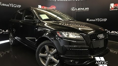 Used 2014 Black Audi Q7 quattro 3.0T Sport Walkaround Review | Bonnyville Alberta