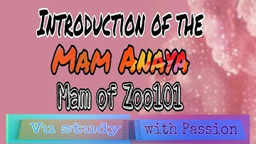 Introduction of the Mam || Zoo101 Lectures Zoo101