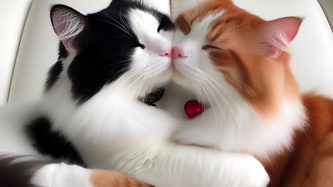 Игривая кошечка дожидается возбужденную подругу