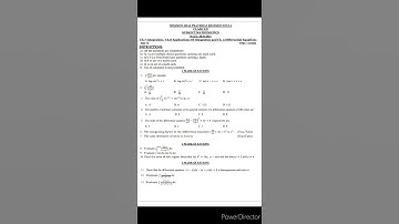 Maths 4th Weekly Test Class 12th PSEB Board