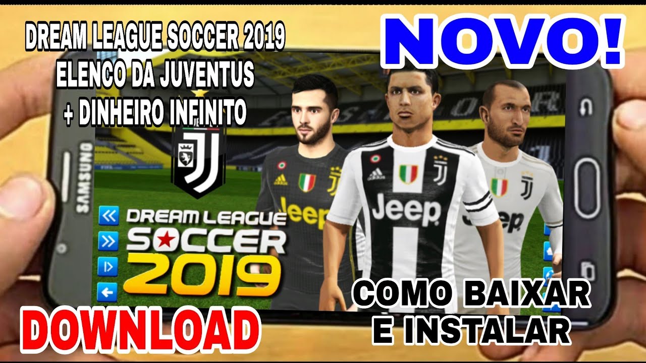 Novo! Dream League Soccer mod Time da Juventus + Kits 2019 e dinheiro ...