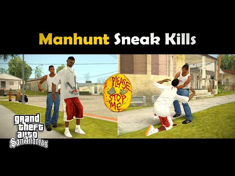 Видео: Обзор модов GTA San Andreas #905 – Manhunt Sneak Kills