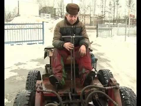 Ярославец сам собрал снегоуборочный трактор