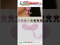 Cute Bow Earrings made on embroidery machine