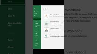 How to Delete Hidden Rows and Columns Permanently from Excel Sheet #shorts #excel #tipsandtricks
