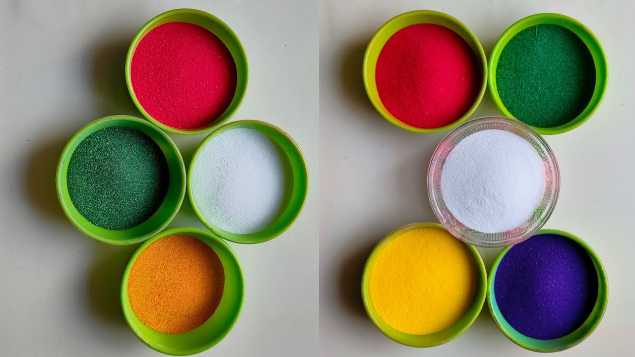 Making 3 Beautiful Sand Art With Color Sand Satisfying Sand Art