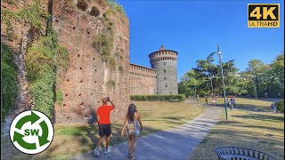 Milan, Italy Tourist destination Walking tour September 11, 2022 #castle  #people  #travel
