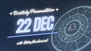 22 December Zodiac Horoscope Birthday Personality & Traits Revealed