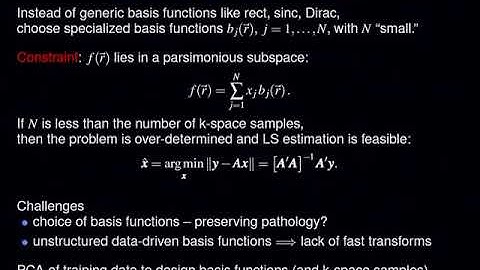 ISMRM MR Academy - Reconstruction Methods for Undersampled Data