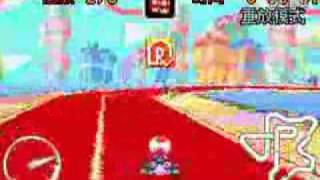 GBA mario kart彩带之路58秒80.flv