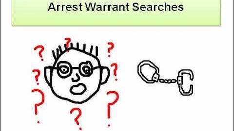 Arrest Warrant Searches