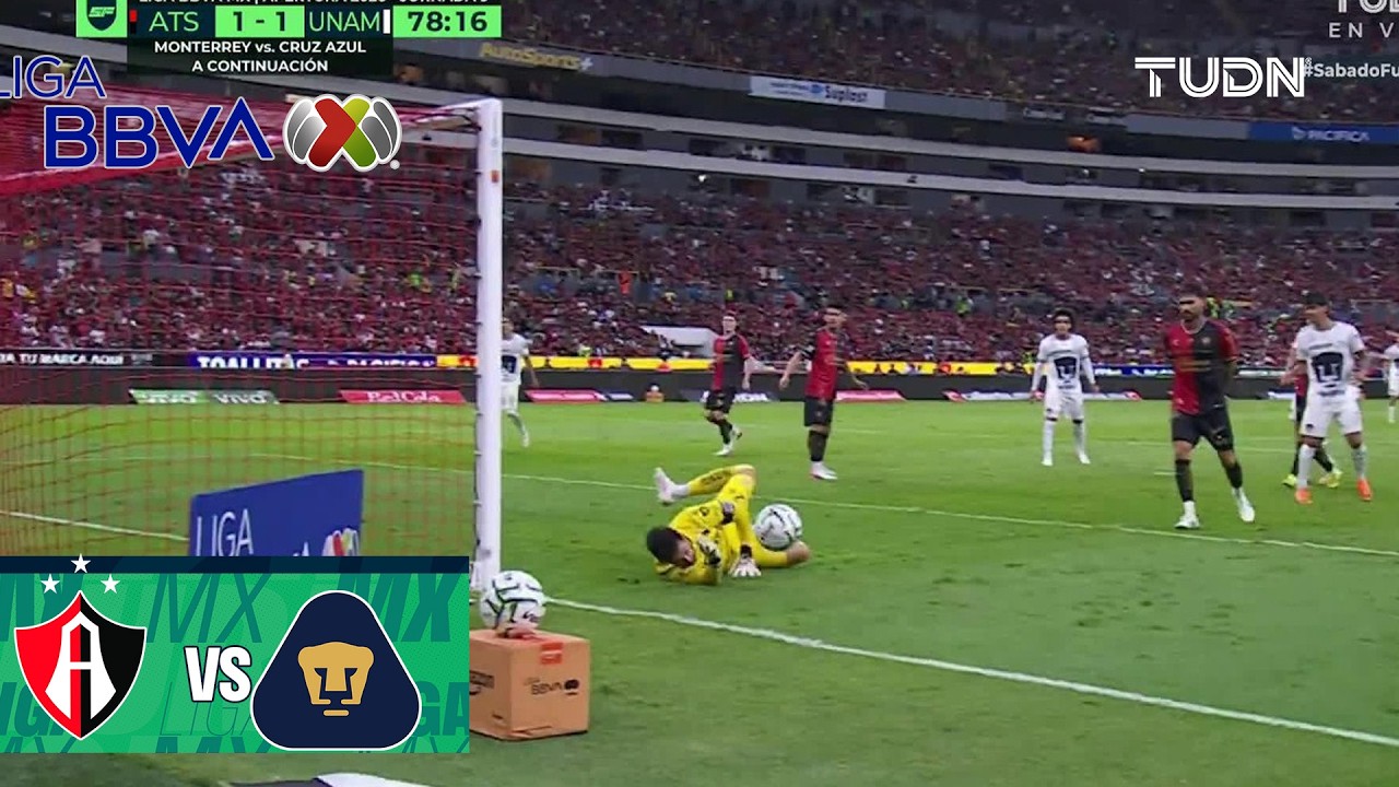 ¡ERA EL GOL DEL “CHINO” HUERTA! | Atlas vs Pumas | Liga MX - Jornada 9 Apertura 2026 | TUDN