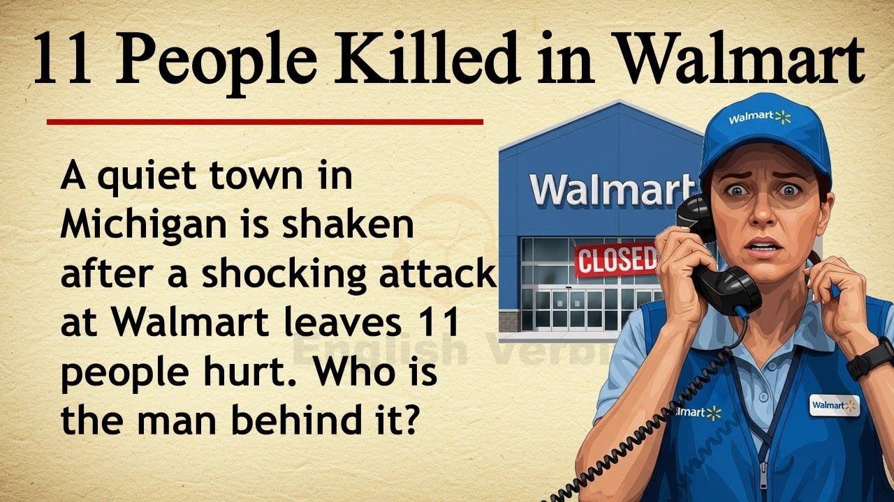 11 People Killed in Walmart || 🛒💔 Learn English Through Story Level 2 || Graded Reader 🎧