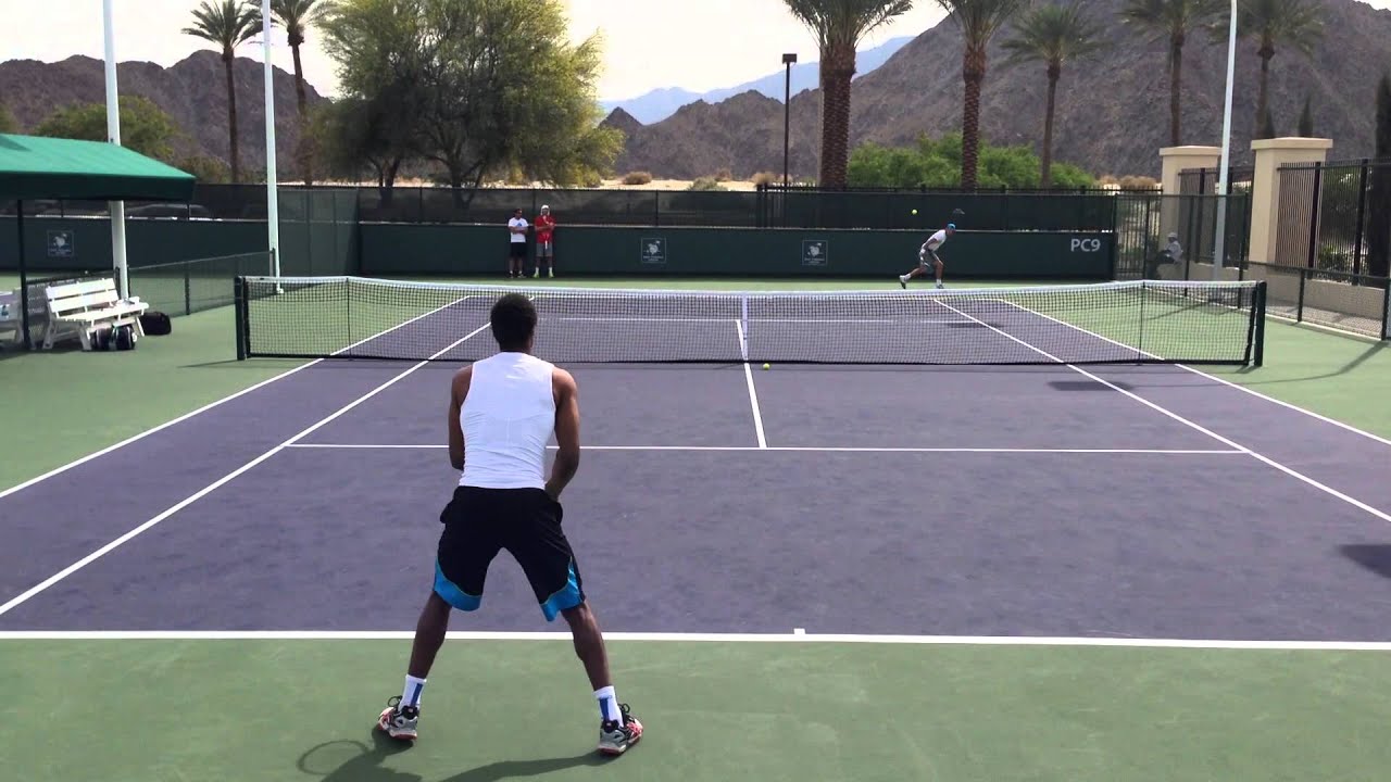 Gael Monfils | Indian Wells Practice 3.7.14 (Court Level)