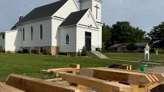 Walk Around a Timber Frame Jobsite (Star Hill Timberworks)