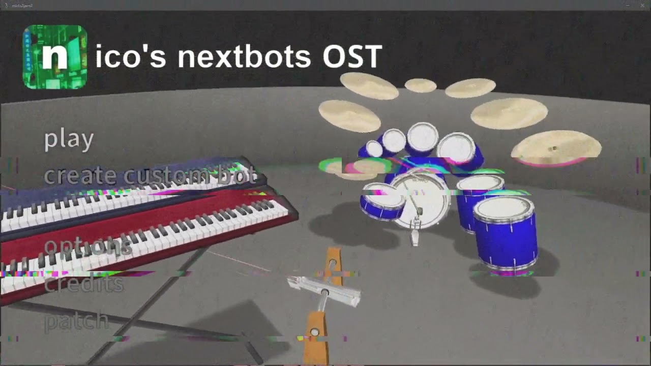 Nicos' nextbots ost - menu (in-game) – nicopatty mixed quartet Sheet music  for Piano, Drum group, Strings group, Brass group (Mixed Quartet)