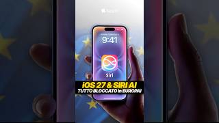 SIRI AI & APPLE INTELLIGENCE: BLOCCATE in EUROPA! | #Apple