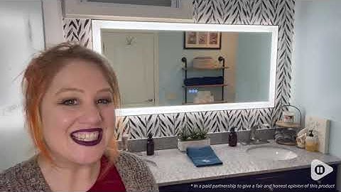 How To Use The LED Bathroom Mirror | LOAAO MIRROR