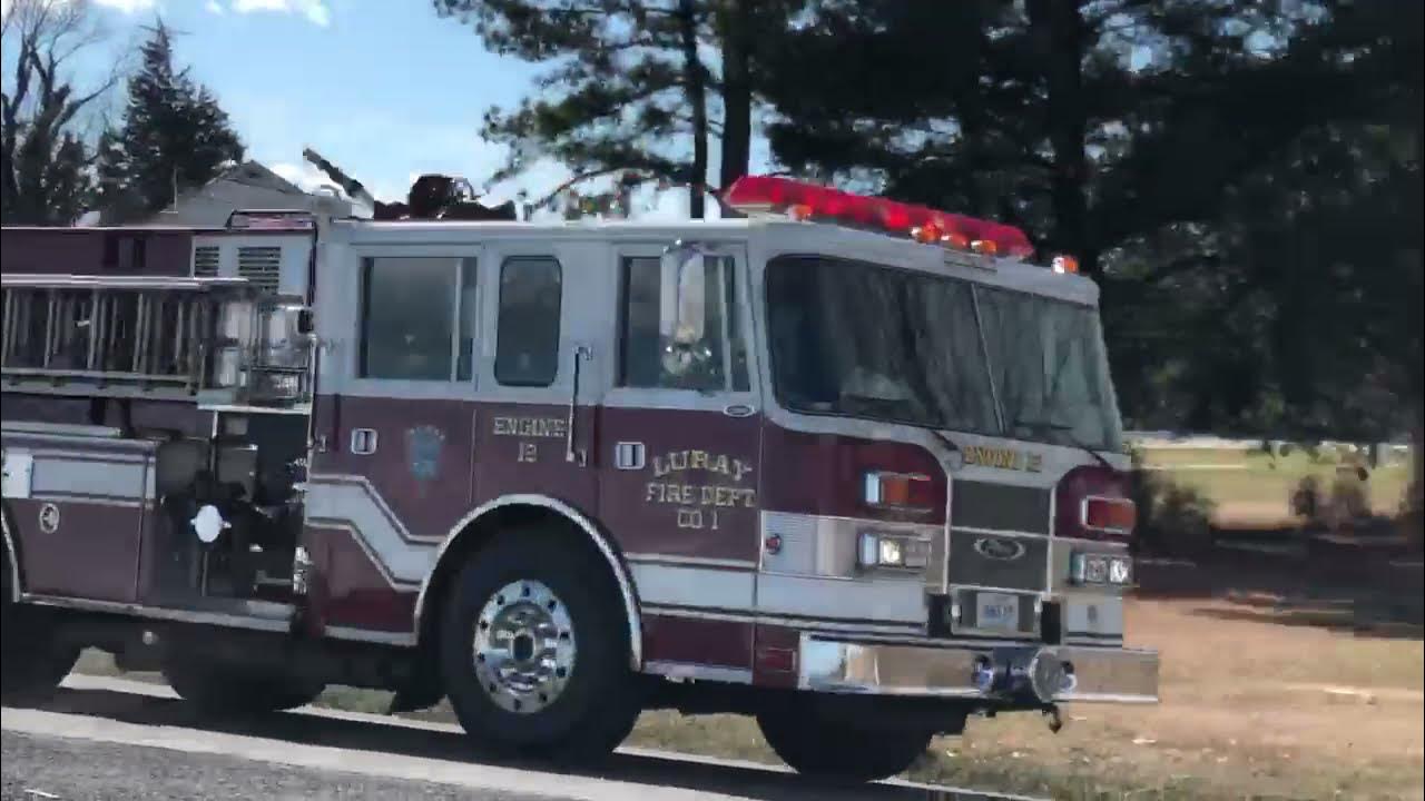 Luray Fire Department Engine 12 Responding To A MVA YouTube