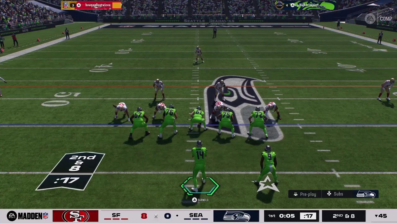 Seahawks VS Online Randoms H2H