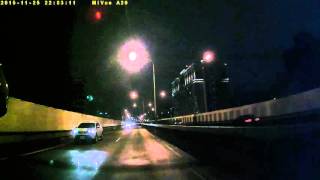 快速道路夜間記錄_MIO688D後鏡頭