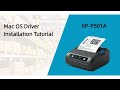 HIROBOT XP-P501A Mac OS Driver Installation Tutorial-HIROBOT XP-P501A 3Inch Thermla Printer(2 in 1)