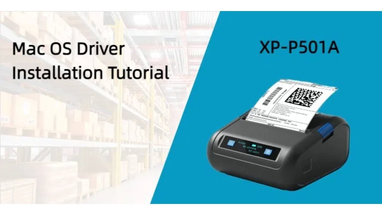 HIROBOT XP-P501A Mac OS Driver Installation Tutorial-HIROBOT XP-P501A ...