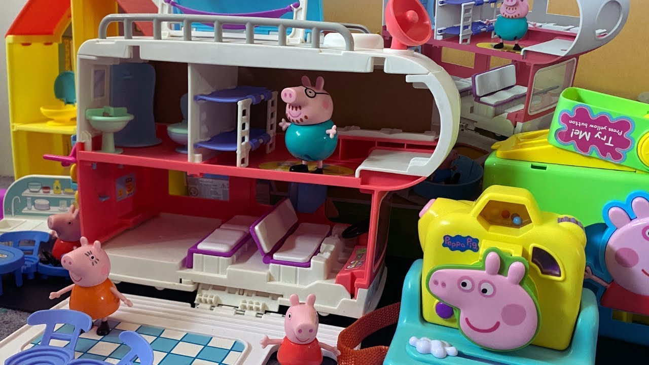 Satisfying with Unboxing Peppa Pig Playset Family House Peppa Family Motorhome ASMR Toys