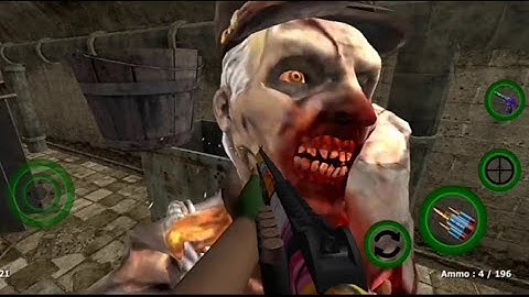 Zombie Evil Horror 4 - Shadow target : Level 10-11-12-13 ( android gameplay