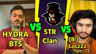 HYDRA vs STR vs 【Bi】🔥 3 Teams fight | HYDRA BTS vs STR vs【Bi】LoLzZz Fury T2 | Bridge Fight |Emulator