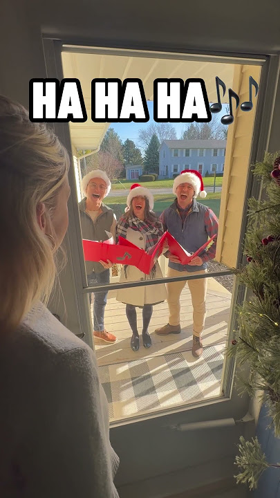 If people went Christmas caroling in a rush.