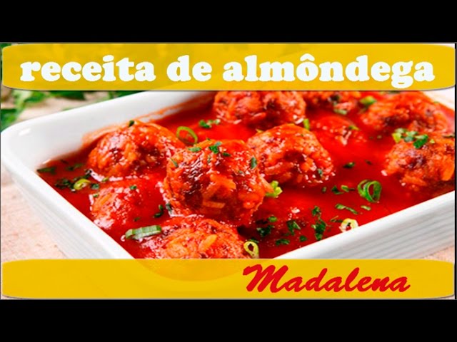 DELICIOSA RECEITA DE ALMÔNDEGA DE CARNE MOÍDA