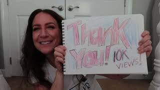 ASMR | SKETCHING A "THANK YOU" TO YOU FOR 10K Views OF FIRST ASMR SKETCHING VIDEO | Lynn Rasmussen