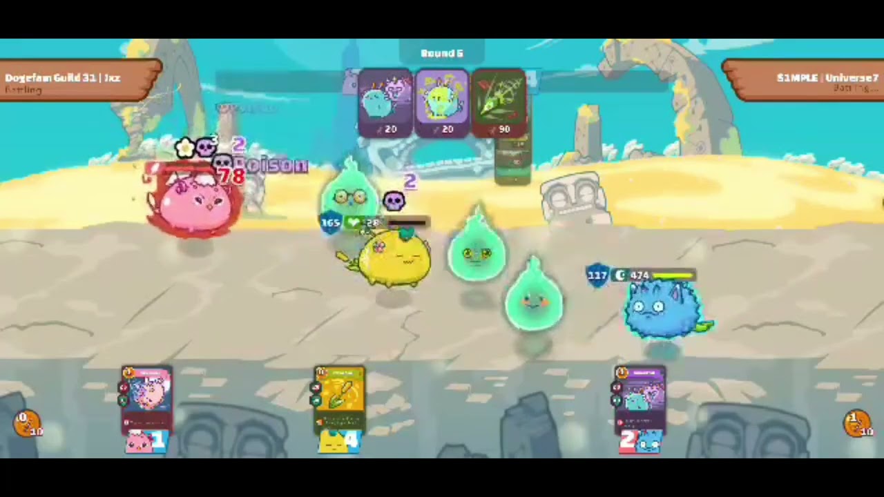 Axie Infinity / Dogefam BMP vs DDP Gameplay
