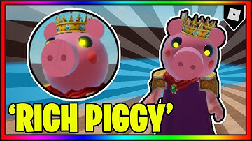 How to get the "RICH PIGGY" BADGE + SKIN/MORPH In PIGGY RP: INFECTION || Roblox