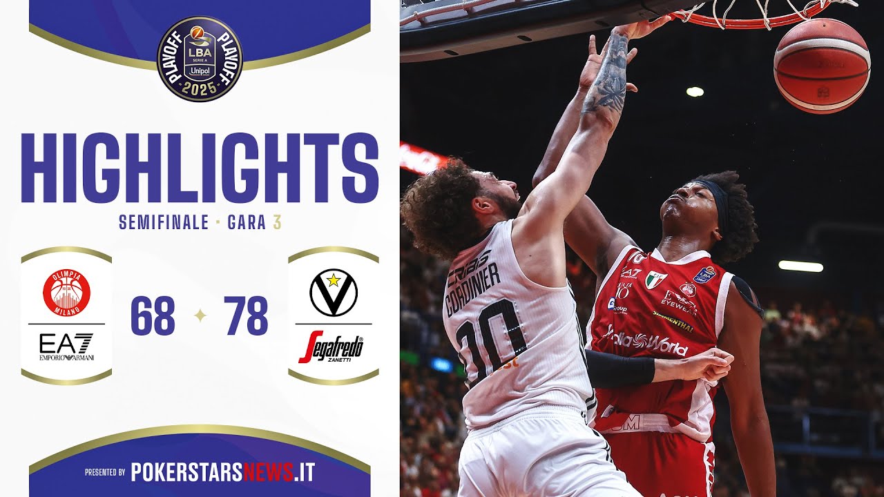 EA7 Emporio Armani Milano – Virtus Segafredo Bologna  | PokerstarsNews Highlights | SF | Gara-3