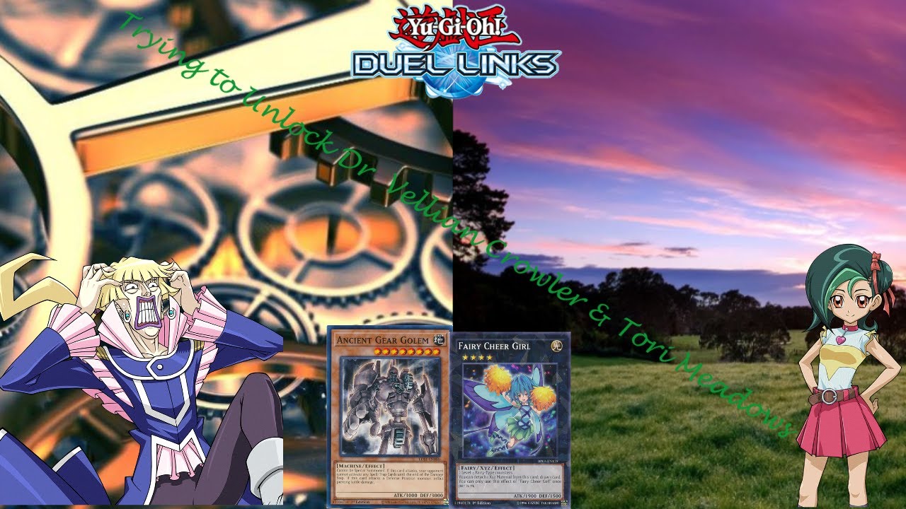 Trying to Unlock Dr  Vellian Crowler & Tori Meadows (Yu GI OH Duel Links!)