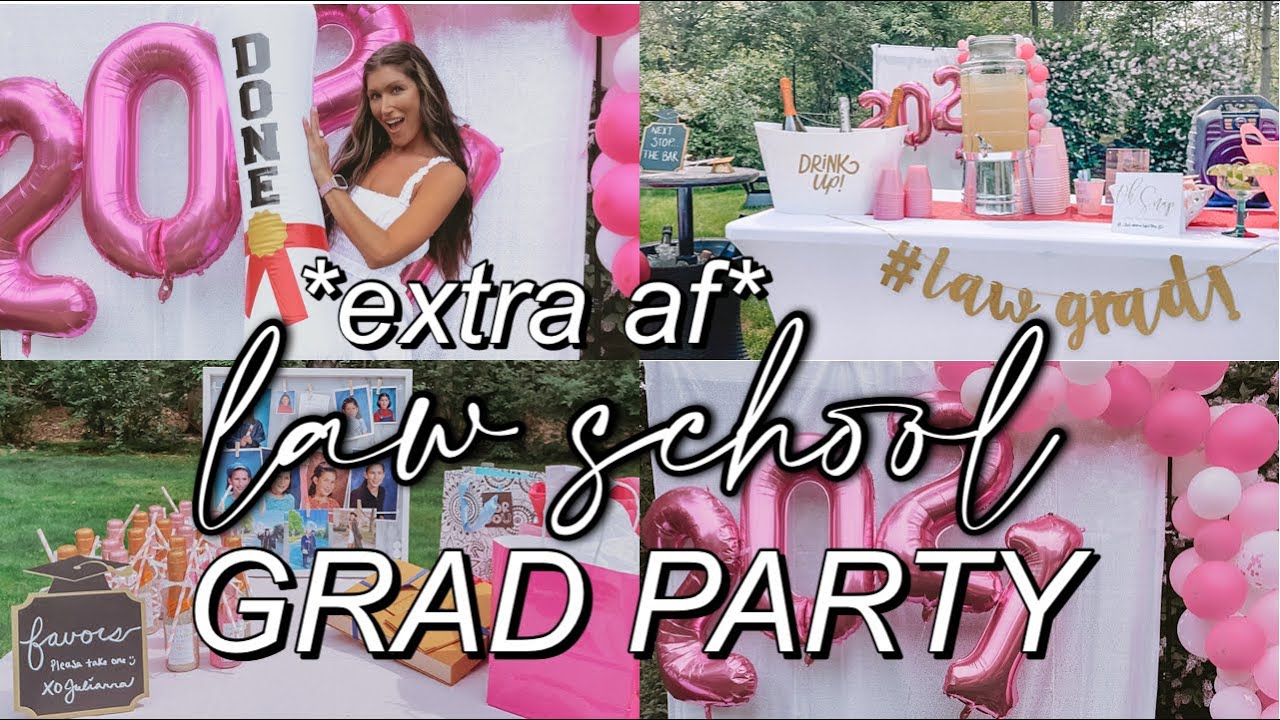 MY *EXTRA AF* LAW SCHOOL GRAD PARTY VLOG | (setting up + BTS)
