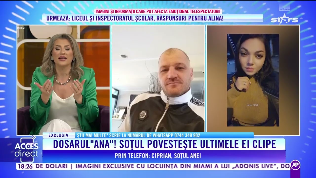 Dosarul morții suspecte a Anei. Soțul povestește ultimele ei clipe