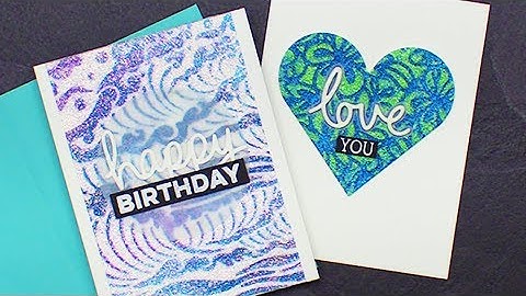 Double Stenciling (Nuvo Glimmer Paste)