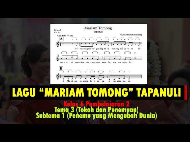 Lagu Mariam Tomong | Tapanuli Sumatera Utara dan Lirik class=