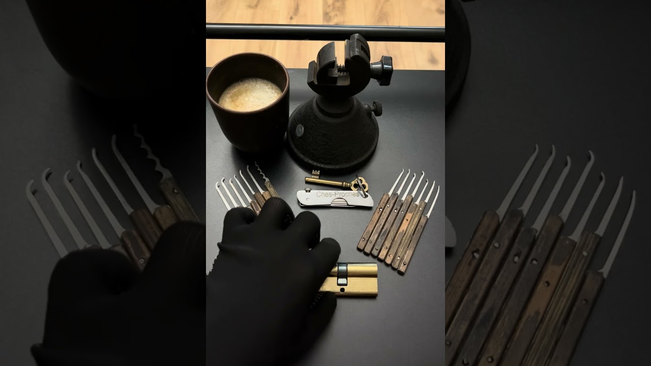 Демонстраци отмычек собственного производства,вскрытие цилиндра с Английский профилем FZB (5 пинов)