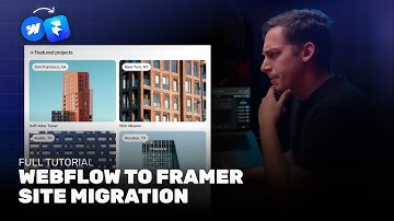 Webflow to Framer Migration: Transferring Static Sites & CMS (Full Tutorial)